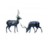 Brass Deer Pair
