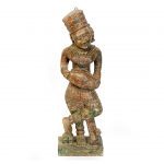 Old Musician Wooden Statue