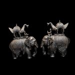 White Metal Ambavadi Elephant