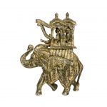 Wooden Ambavadi Elephant in Antique Finish