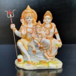 Shiv Parivaar in Culture Marble (9 inches height)