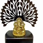Brass Ganesha Sitting Under Kalpvruksh Tree (for gifting purpose)