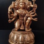 8" Five-Headed Lord Hanuman In Brass | Handmade | Made In India