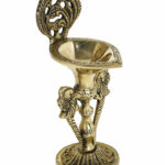 Brass Diya/Lamp Parrot Design