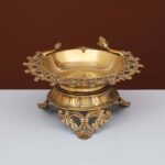 Brass Urli With Flower