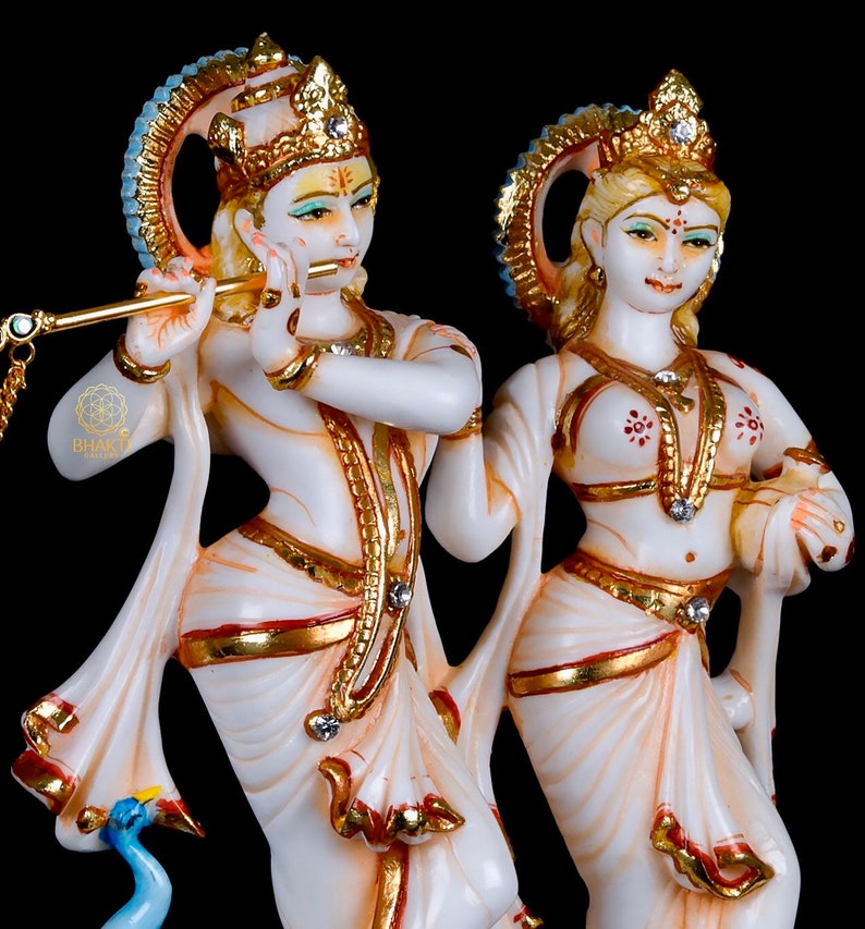 Aluminium Gold Plated Radha Krishna Idol, For Wedding Gifts,Religious Gifts,  Size/Dimension: 13x18.5x7 Cm at Rs 111/piece in Jaipur