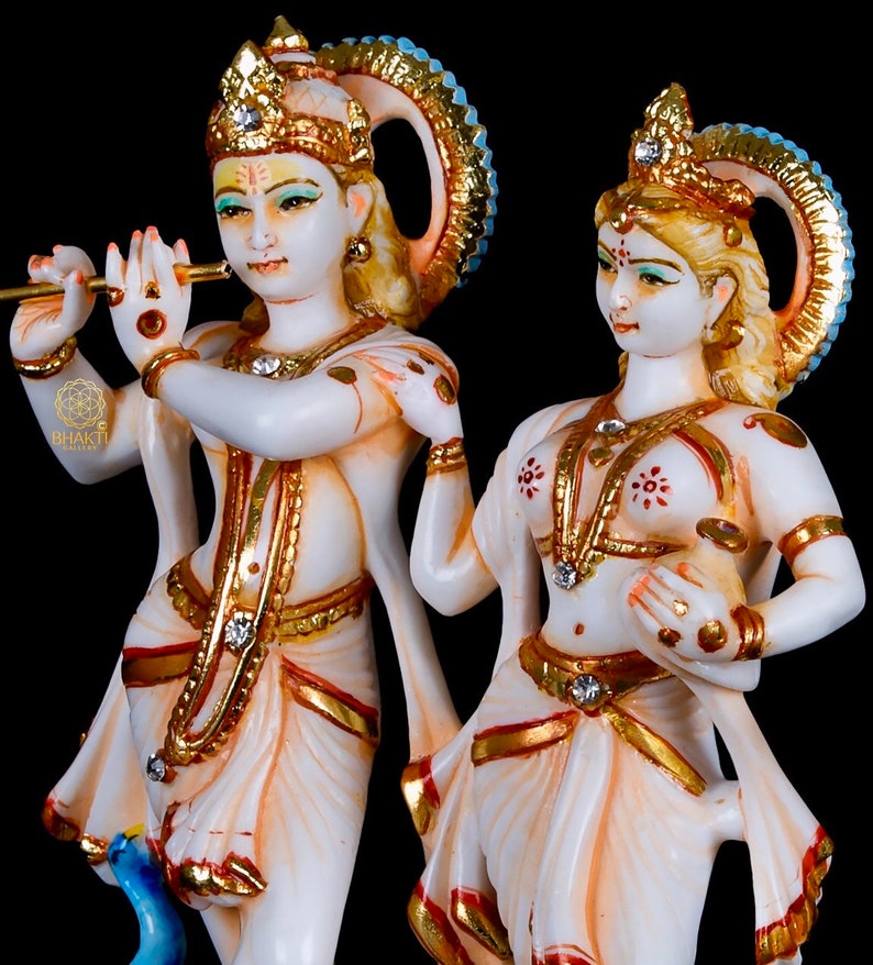 Buy Lord Radha Krishna Idol Showpiece | Showpiece for Pooja, Worship & Home  Décor - 18 cm (KDB-2357304)