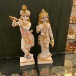 Handmade Decorative C Marble Radha Krishna