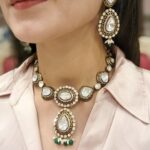 92.5 Sterling Silver/Antique Gold Finish/Victorian Set/Big Moissanite Stones